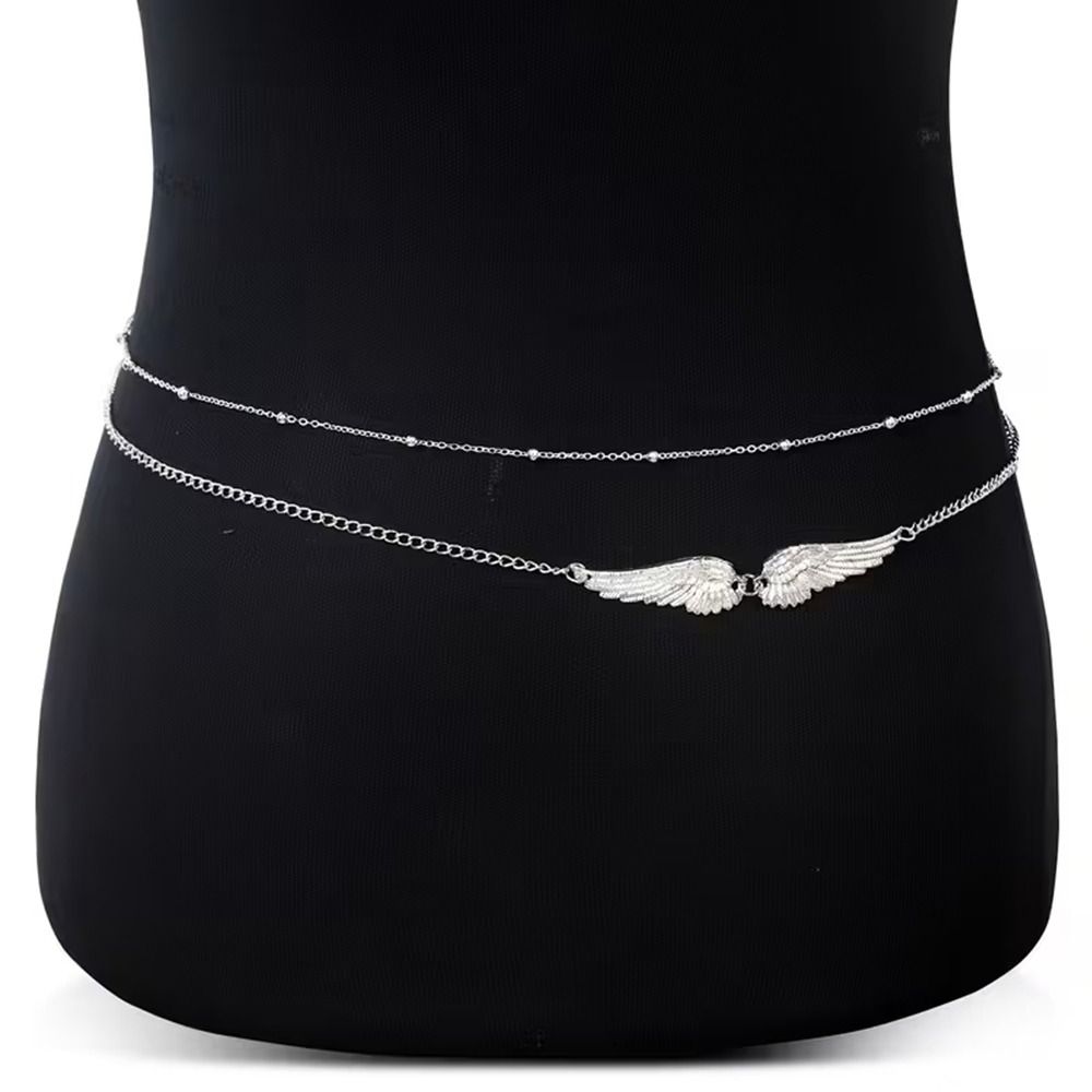 Body Jewelry For You - Elegancki dwuwarstwowy łańcuszek na ciało z
