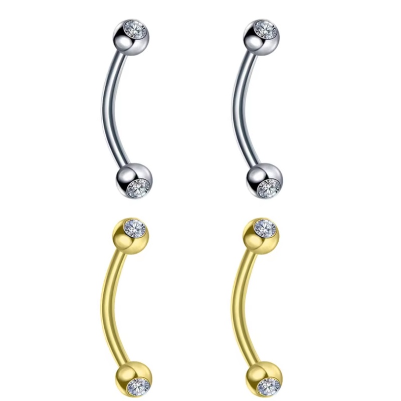 Body Jewelry Surgical Steel - 2 sztuki biżuterii do ciała, kolczyki