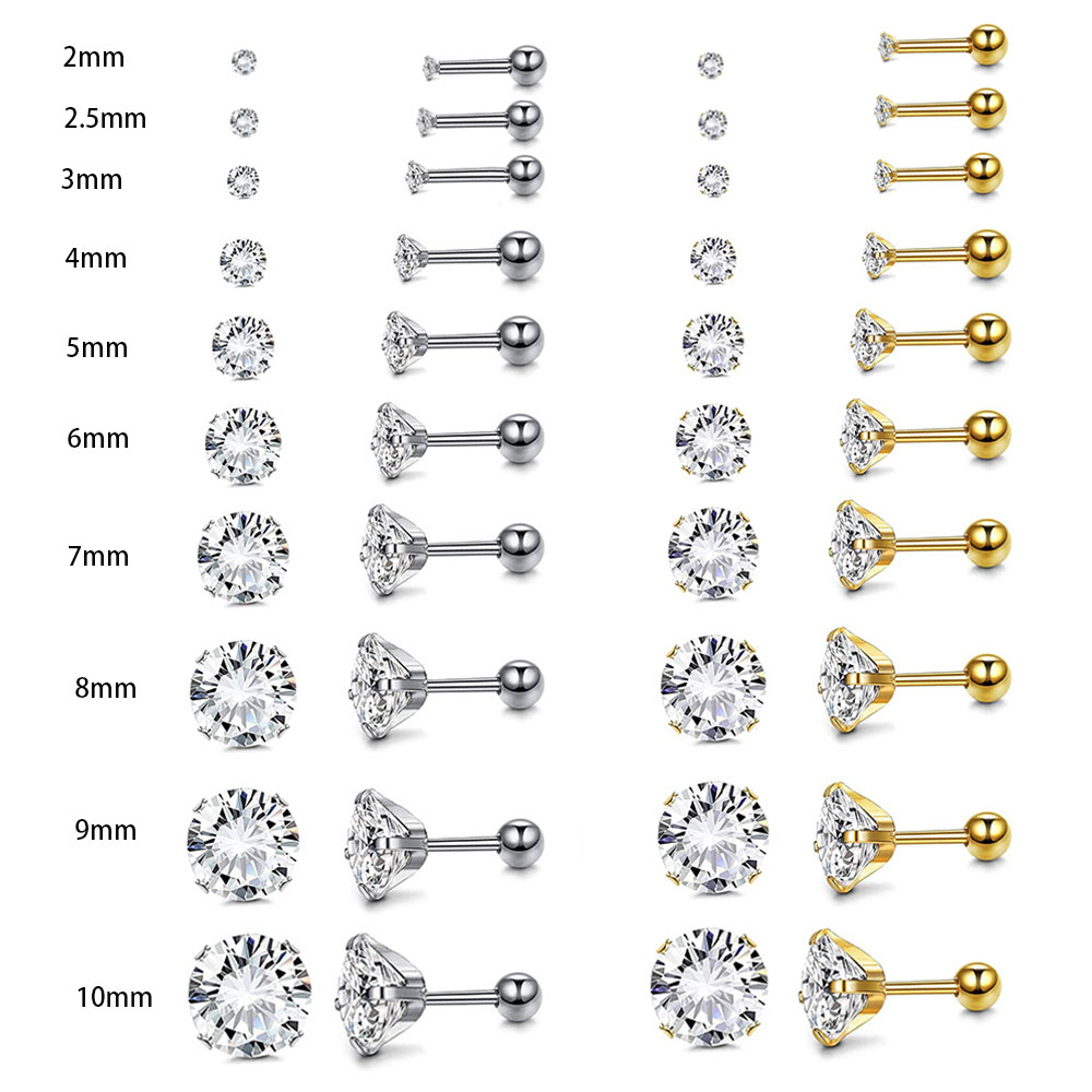 Body Jewelry Surgical Steel - 1 para stal chirurgiczna złap okrągłe
