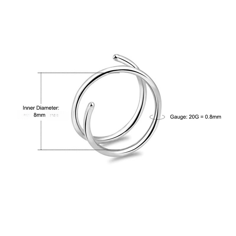 6 szt./zestaw, 20G, kolczyki d – Body Jewelry Surgical Steel recenzja i cena
