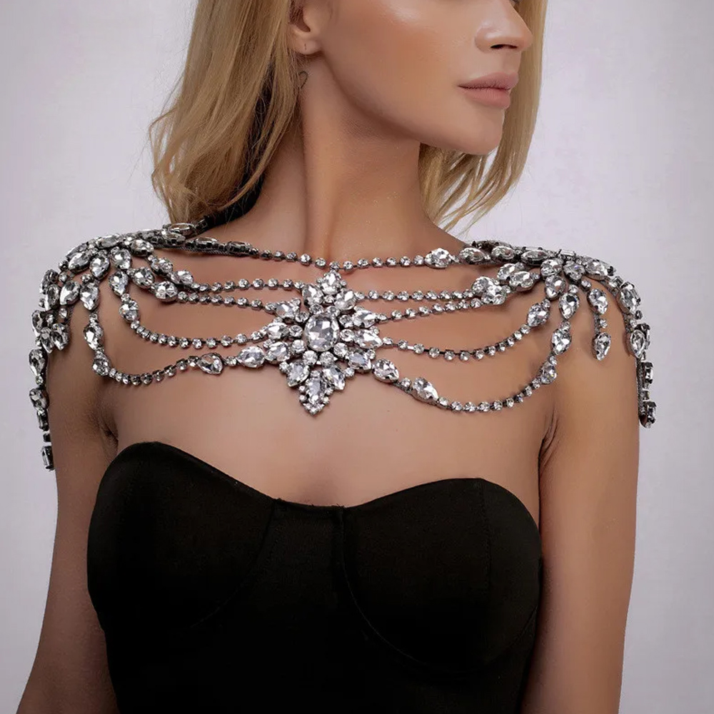 Boho kryształowy ślubny łańcus – Body Jewelry Necklace recenzja i cena