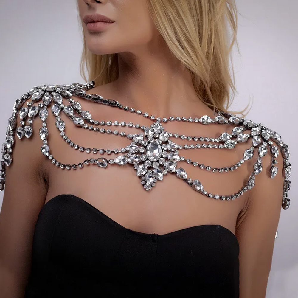 Boho kryształowy ślubny łańcus – Body Jewelry Necklace recenzja i cena