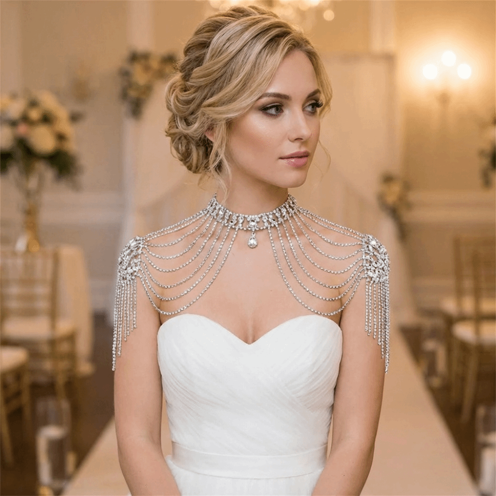 Luksusowy naszyjnik na ramię z – Body Jewelry Necklace recenzja i cena