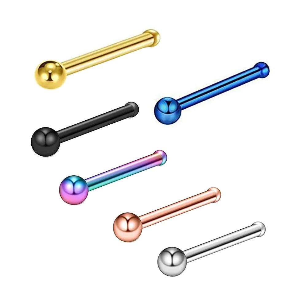 6 szt. 20G 316L zakrzywione ko – Body Jewelry Surgical Steel recenzja i cena