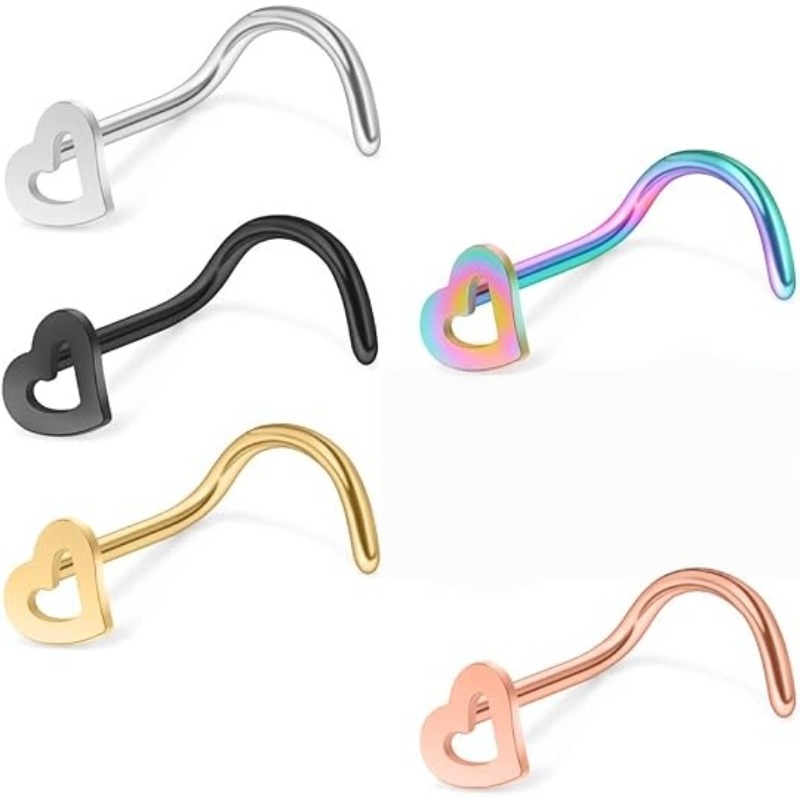 5 sztuk, kolczyki do nosa w ks – Body Jewelry Surgical Steel recenzja i cena