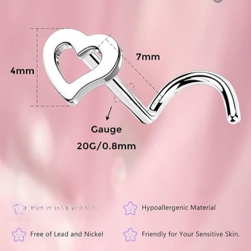 5 sztuk, kolczyki do nosa w ks – Body Jewelry Surgical Steel recenzja i cena